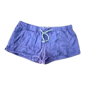 Vanilla Star Purple Athletic Shorts with Braided drawstring Closure M